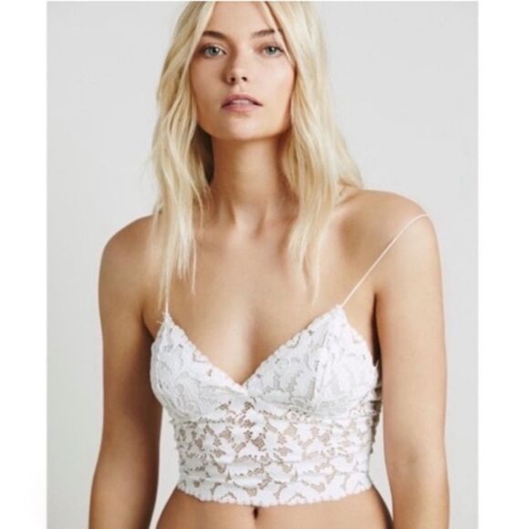 Intimately Free People Ivory Lace Brami - Picture 1 of 14